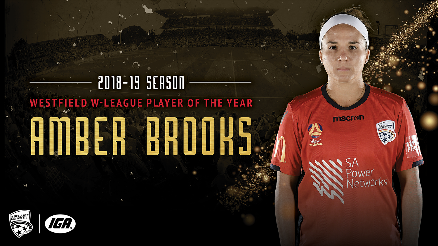 Adelaide United Westfield W-League 2018/19 Player of the Year - Amber Brooks