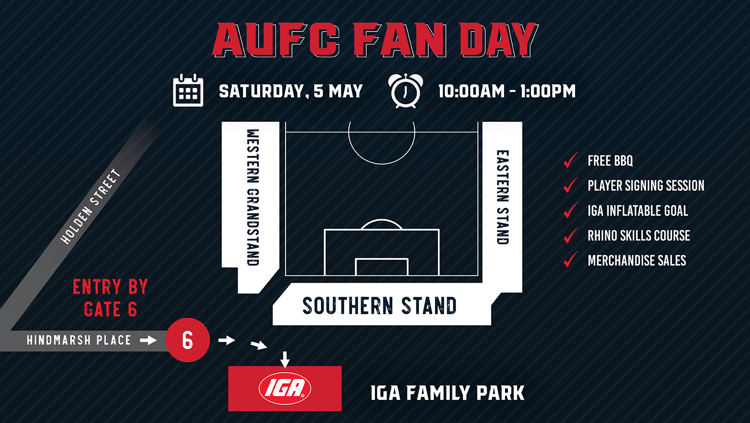 AUFC Fan Day map