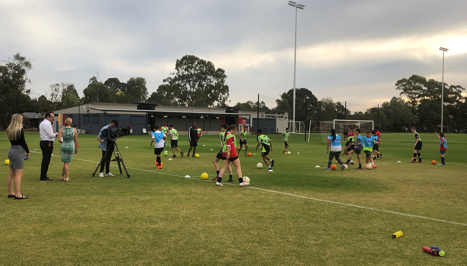 Adelaide United Telstra Play Smart Program April 23