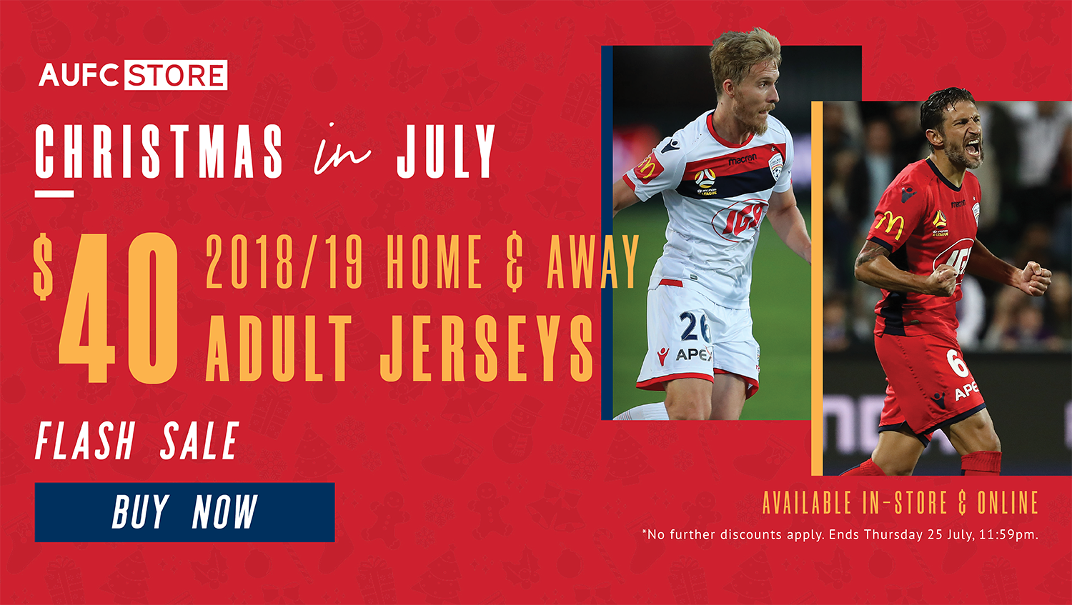 Adelaide United Christmas in July Flash Sale