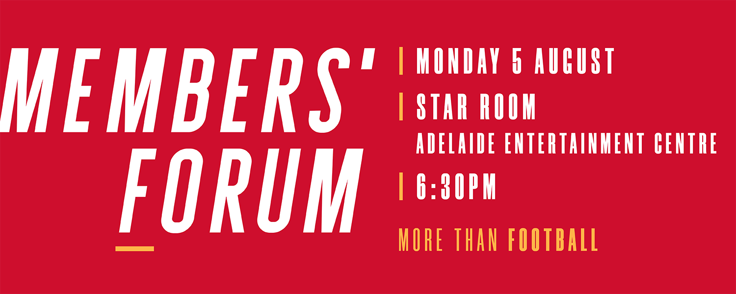 Adelaide United Members Forum - August 5