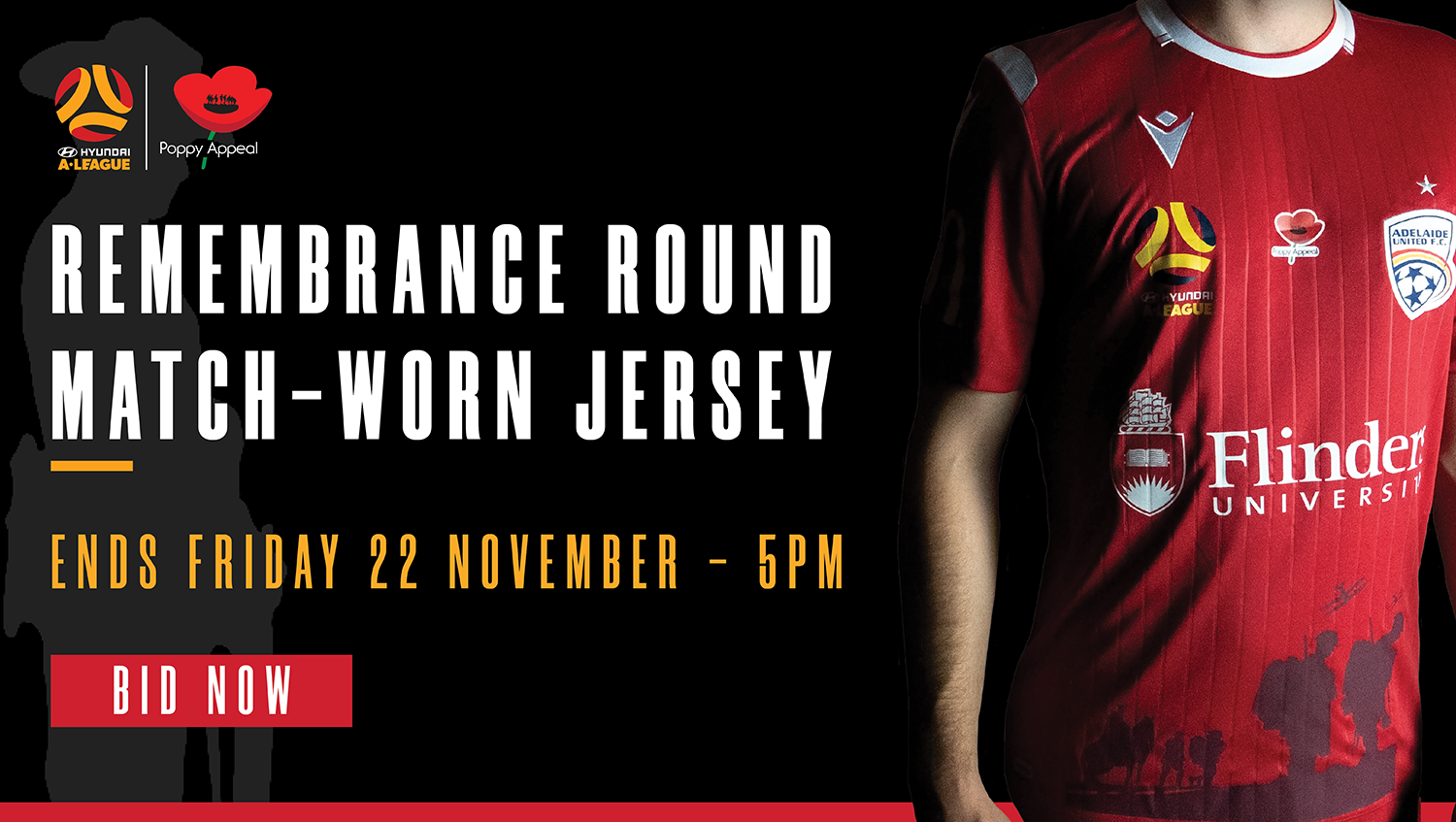 Adelaide United Remembrance Jersey auction