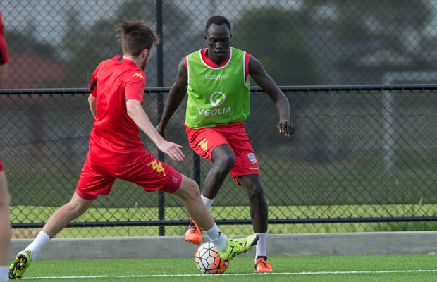 Dylan Smith and Ruon Tongyik say the Young Reds can clinch the NYL Championship over Sydney FC on Saturday.