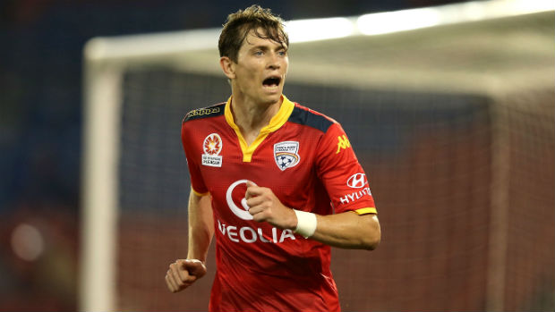 Adelaide United winger Craig Goodwin had a hand in all three of his side's goals against the 'Nix.