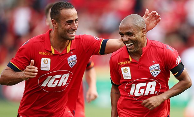 Adelaide United secured their first win of the season thanks to two masterful strikes from Henrique.