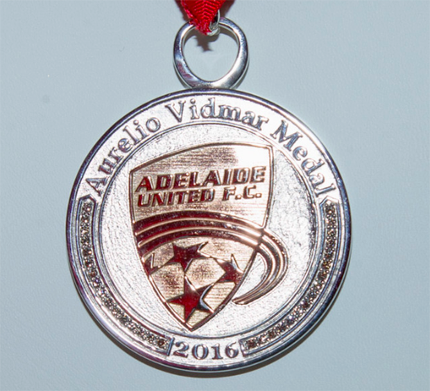 Pure Envy Aurelio Vidmar Club Champion Award medal