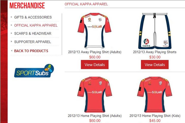 Short De Football Kappa Adelaide United Rouge Taille XL Occasion - Bon état, équipe Australie