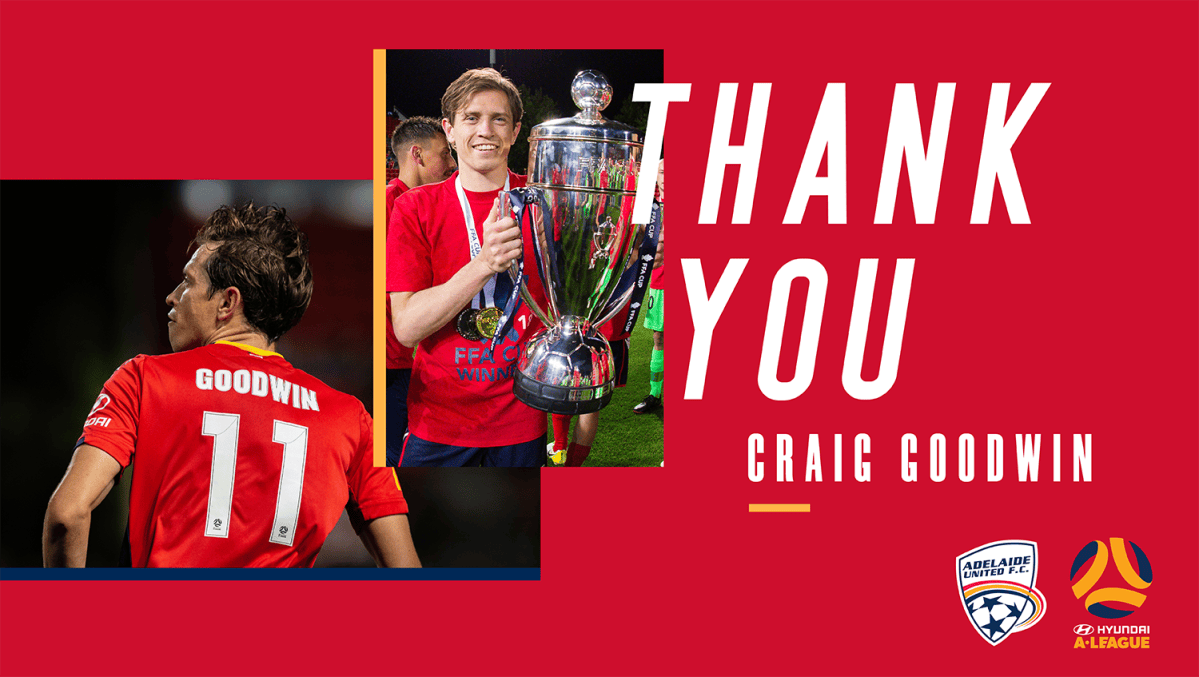 Goodwin departs Reds - Adelaide United