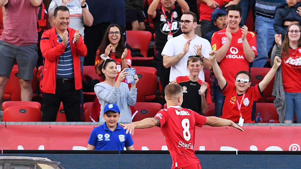 Reds leave it late to beat Brisbane - Adelaide United