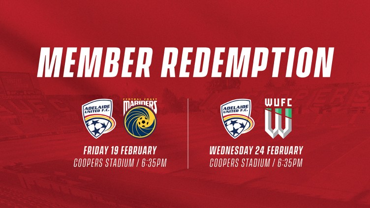 Adelaide United matchweek 9 member redemption info