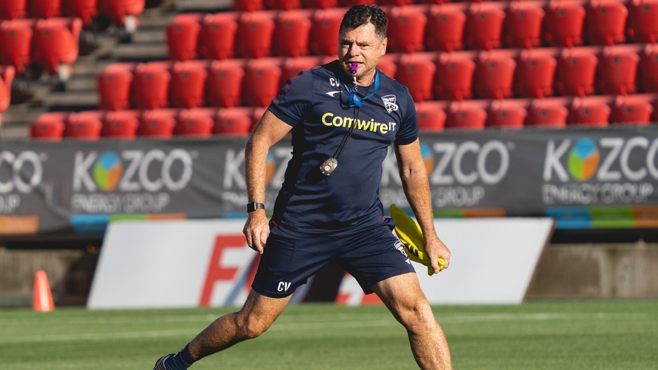 Carl Veart Adelaide United training