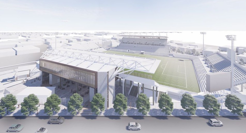 Coopers Stadium upgrade artist impression