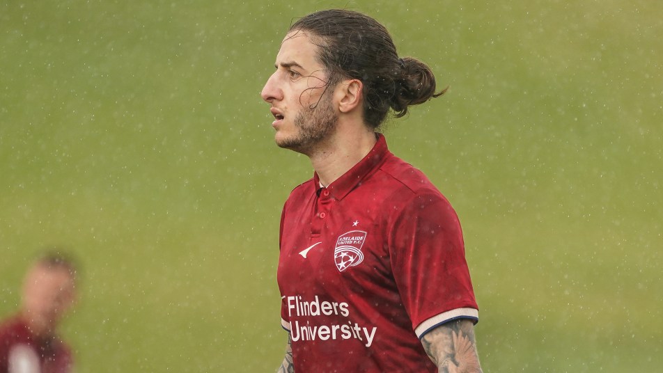 Joshua Mori representing Adelaide United.