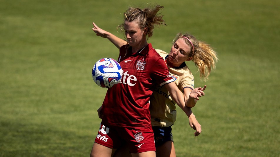 Adelaide United have lost 2-0 to Newcastle Jets in the final Liberty A-League match of 2022.