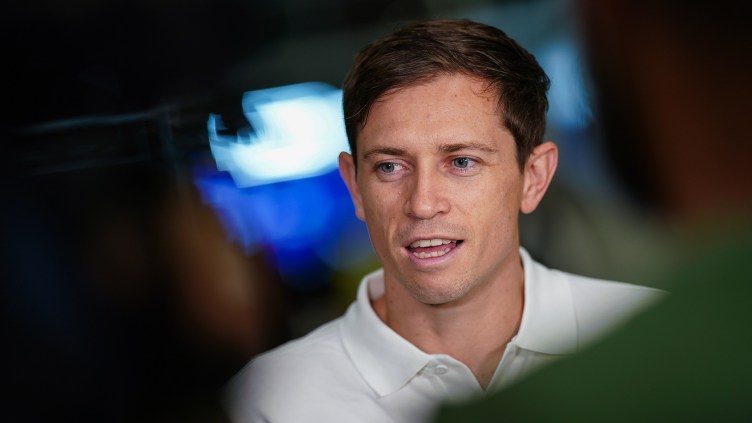 Craig Goodwin spoke to media at the Adelaide Airport on Tuesday evening after returning from the World Cup with the Socceroos.
