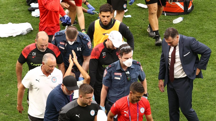 Adelaide United Head Coach, Carl Veart, was visibly deflated in his post-match press conference after his side’s 3-3 draw with Melbourne City and the serious injury sustained to midfielder, Juande.