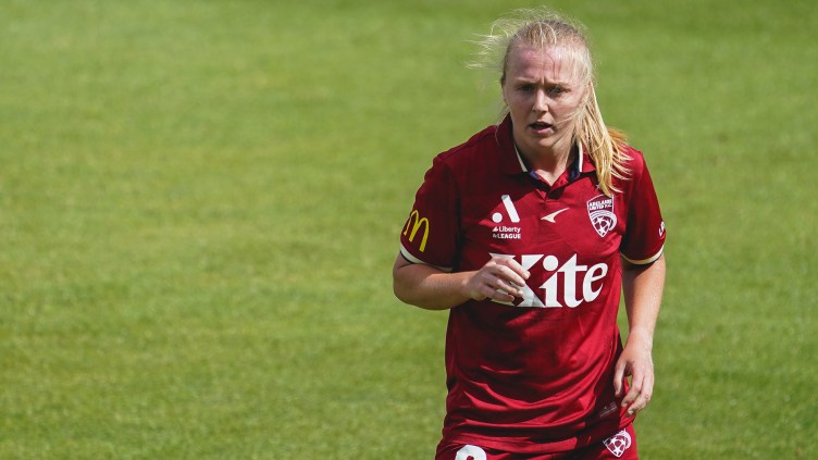 Versatile Adelaide United workhorse, Paige Hayward’s, alternate path to the Liberty A-League through the US College system has shaped her as a player fit for all positions.