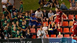 Adelaide United forward, Luka Jovanović, says he was delighted to score his first professional goal on Saturday night, as the Reds downed Newcastle Jets 4-2.