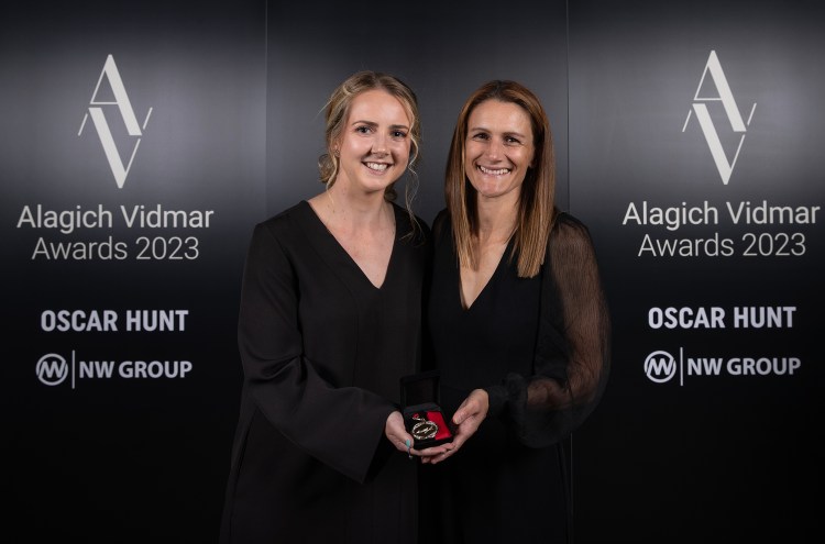 Dylan Holmes and Di Alagich at the Alagich Vidmar Awards 2023