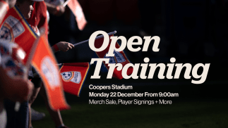 Adelaide United Open Training: Monday 22 December 2025